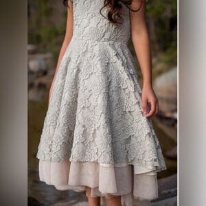 Joyfolie Mia Joy Lace Dress in Cream